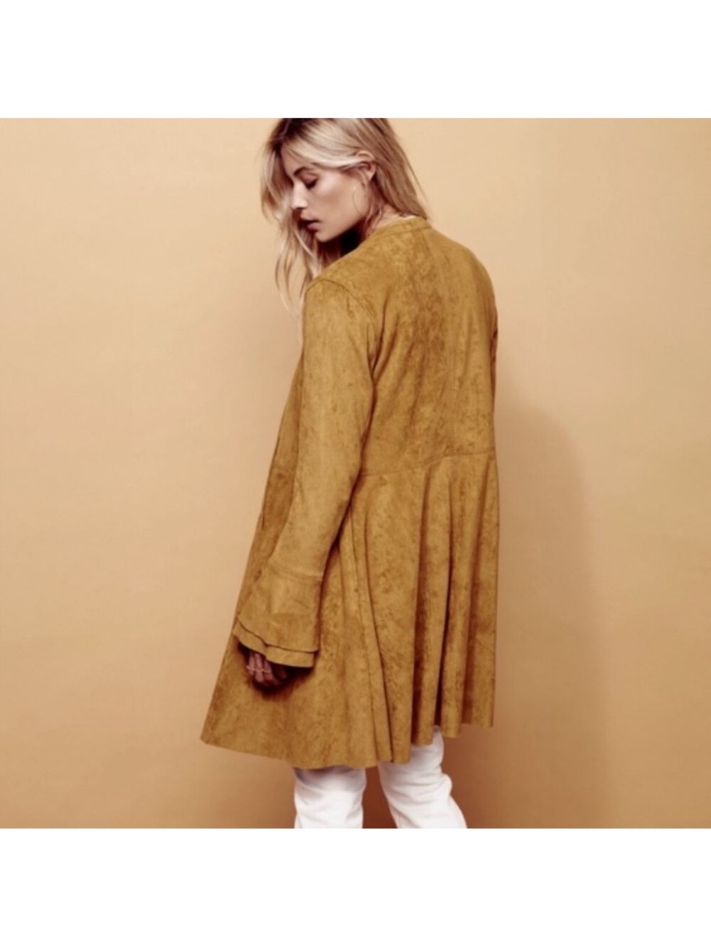 NWOT Free People Meadow Faux Suede Jacket - Picture 5 of 13